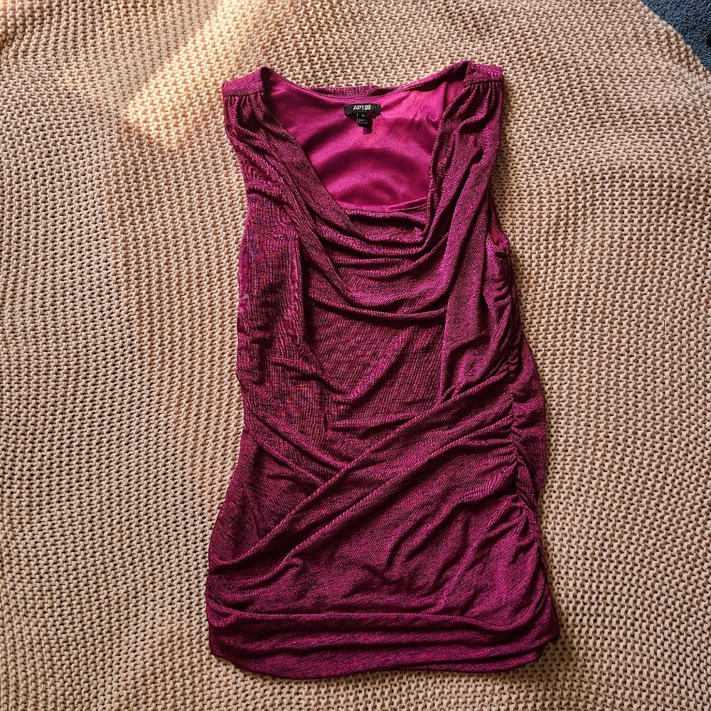 Pink Sleeveless Blouse